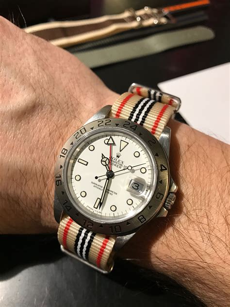 rolex explorer 2 nato strap.